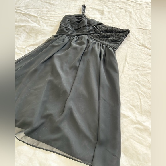 Calvin Klein One Shoulder Beaded Strap Dress Formal Prom Wedding Guest - Picture 7 of 13